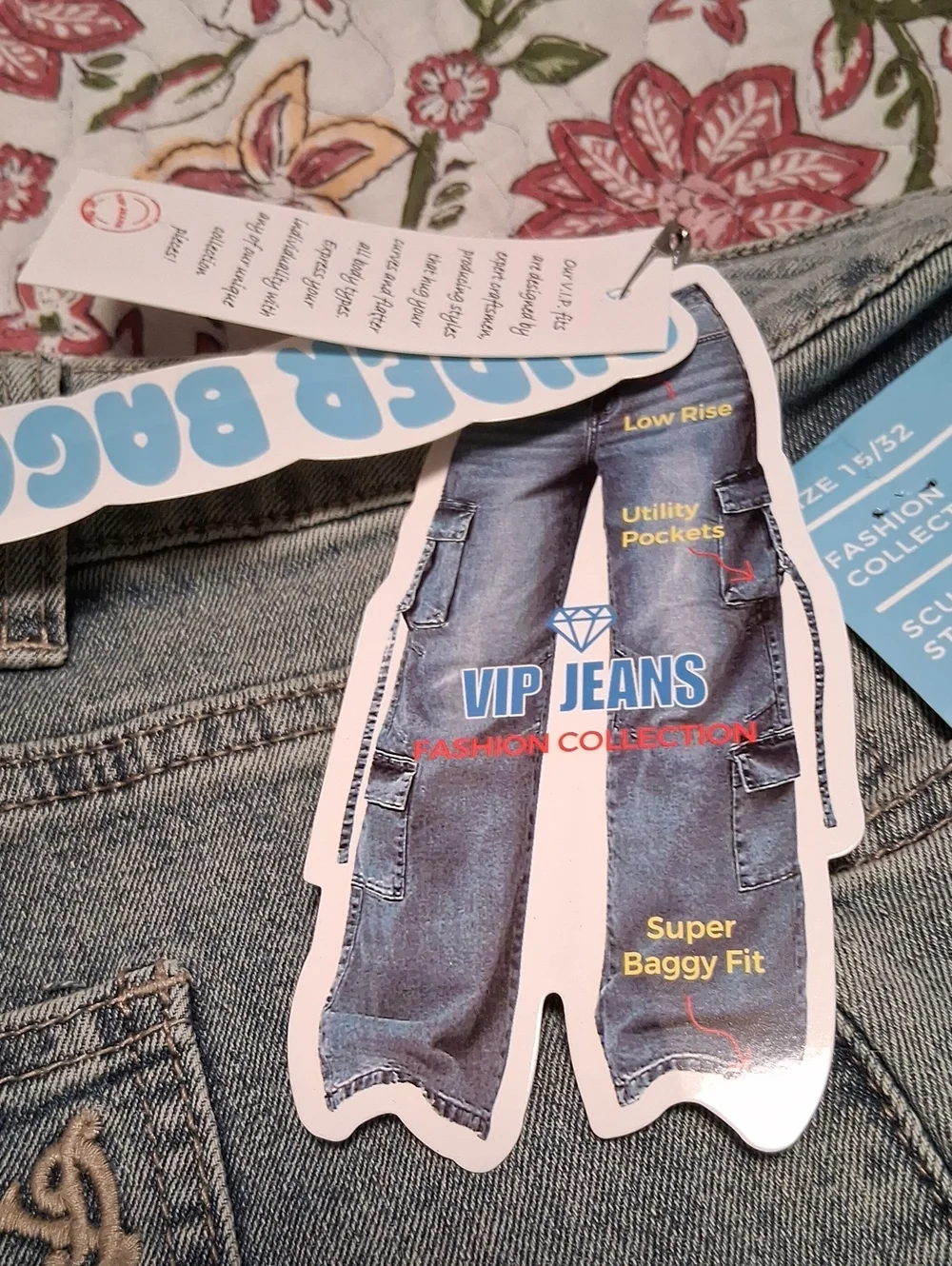 Vip 90s Y2K SUPER BAGGY CARPENTER STYLE JEANS